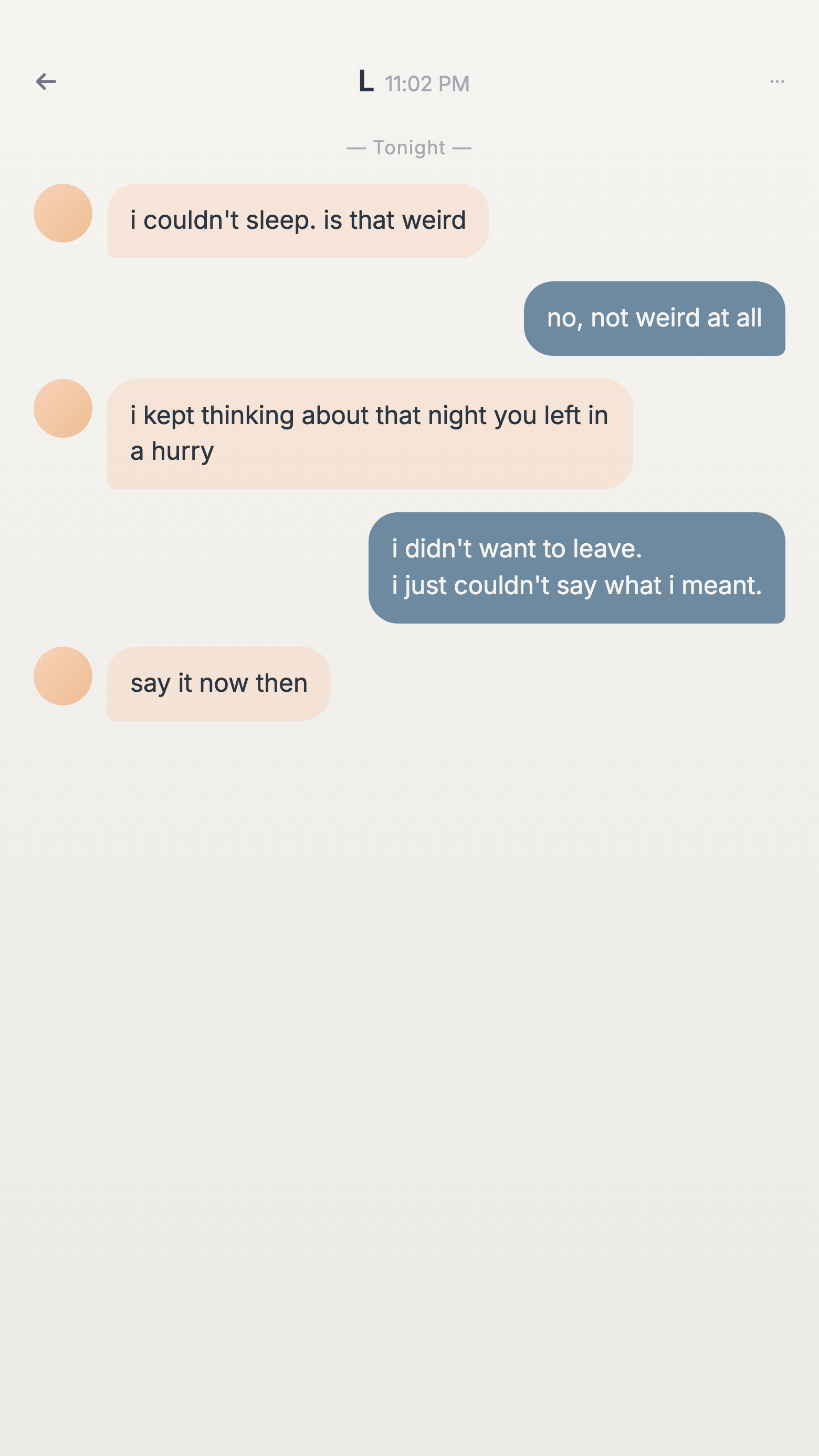 Startover sandbox conversation — practicing a hard conversation with a distilled AI persona